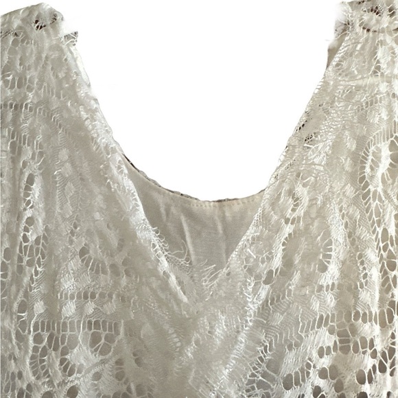 Girls’ Vintage Floral Lace Tulle Tutu 3/4 sleeve knee short. Burgundy size 4T - Picture 6 of 10